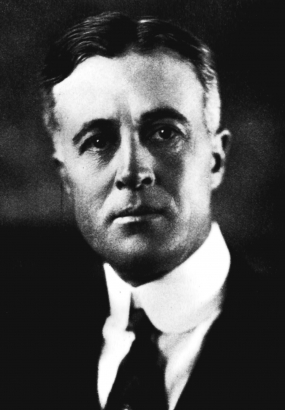 Black and white photographic portrait of George W. Gano.