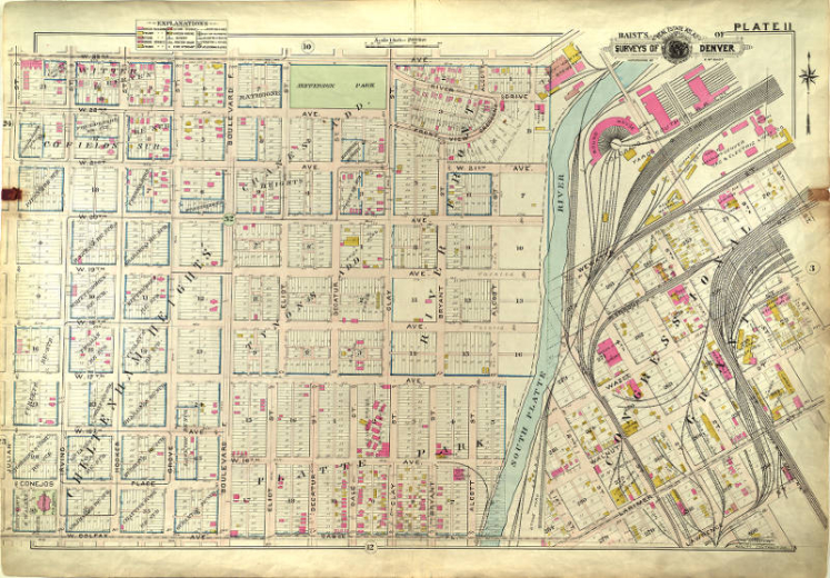 Baist's real estate atlas of surveys of Denver, Col. (Plate 11)