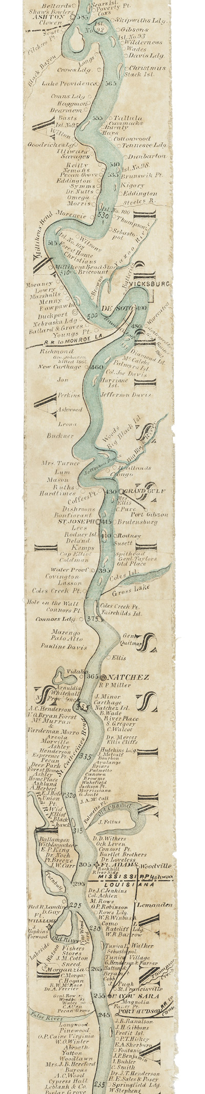 Ribbon map of the Father of Waters