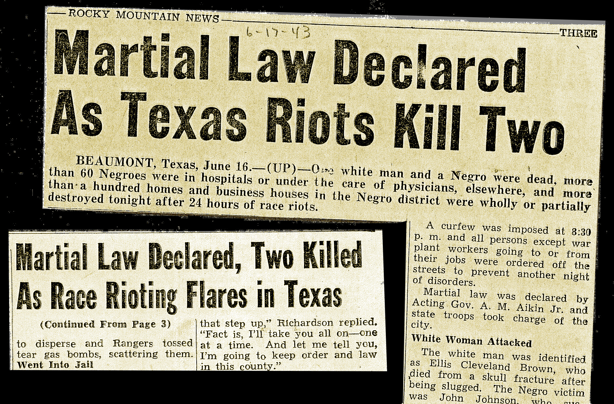 Image result for Beaumont race riot of 1943