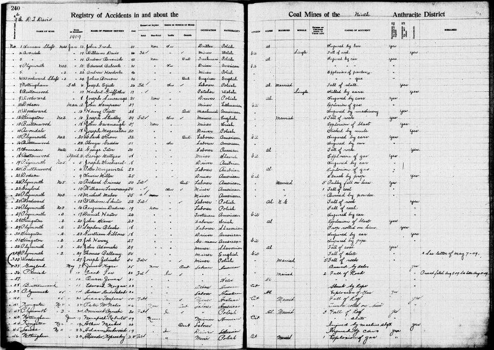Figure 7. The ledger shows Alexander Koprowski on line 46.