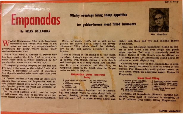 Great Aunt Justa's Empanadas