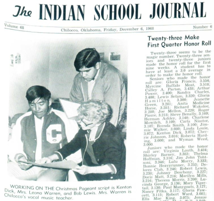 Indian School Journal, December, 1968