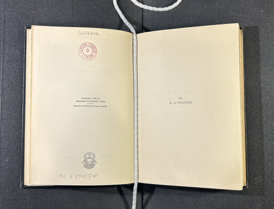 Copyright and dedication