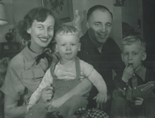 Bob (2nd from left) with family in Germany 1952 - courtesy of Bob Janowski