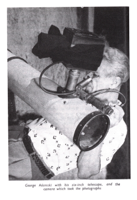 Adamski with telescope