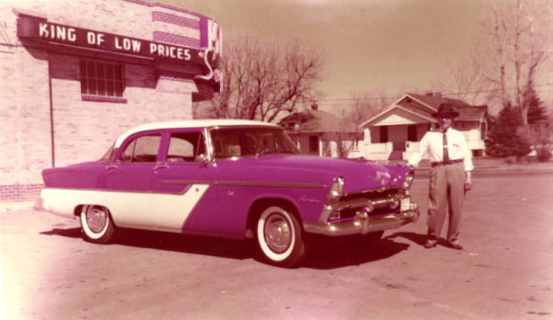 Mr. Aragon in front of first King Soopers