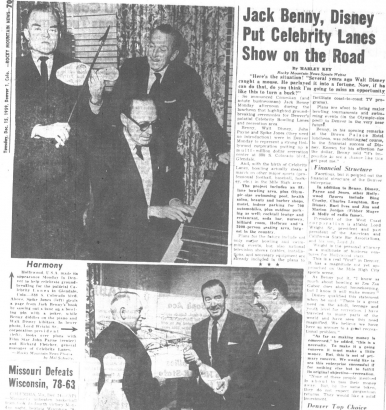 Spike Jones, Walt Disney, and Jack Benny Clowning Around