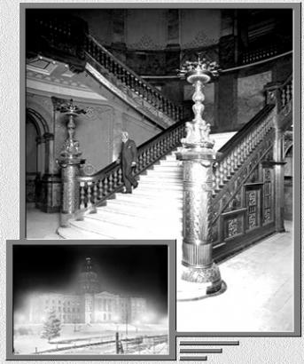 Collage of McClure photos of the Colorado State Capitol