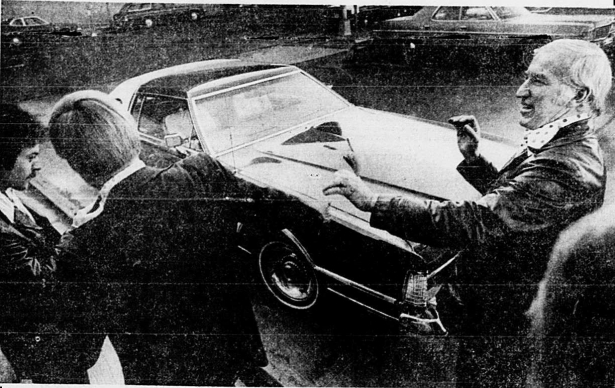 Captain Kennedy and his Lincoln Mark IV