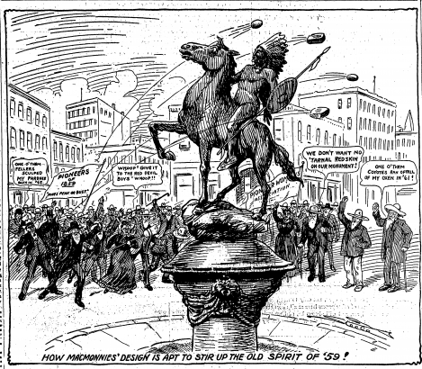 Denver Post front page illustration