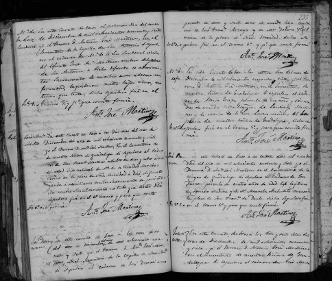 A page from the 1847 death register in Taos, New Mexico, which gives important details such as widowhood, parents' names, and where the dead were buried. Image courtesy of FamilySearch.