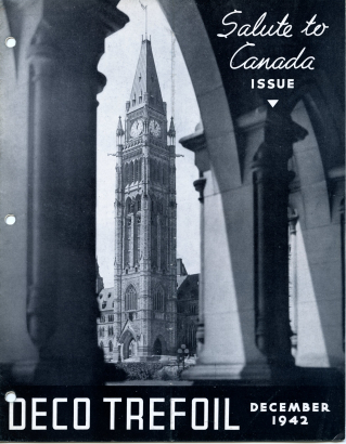 Peace Tower at the Canadian Parliament building in Ottowa, Ontario, Canada.