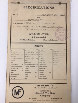 Harker building construction specifications