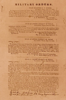 General order No. 3 of June 19, 1865, issued by General Gordon Granger