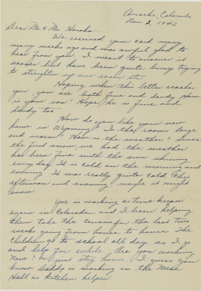 Kawazoye Letter Page 1