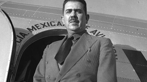 Lázaro Cárdenas when he was President of Mexico. Image courtesty of Radio Nacional de España.