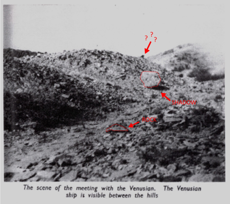 Supposed saucer landing in desert