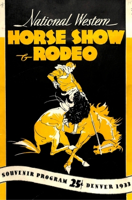 National Western Horse Show & Rodeo souvenir program, 1933
