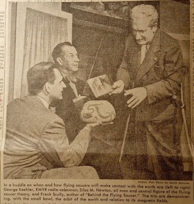 Newton (center) and Scully (right) - Denver Post - October 19, 1950