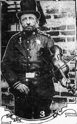 Peter in his gala attire during his annual Harvest Festival