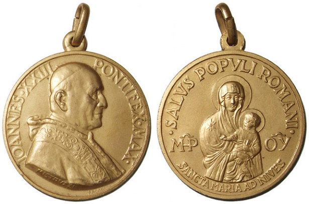 Medals of a pope