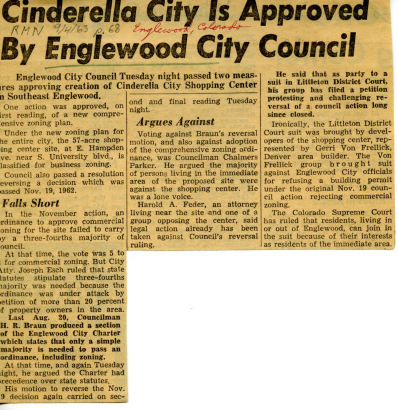 Cinderella City is Approved By Englewood City Council