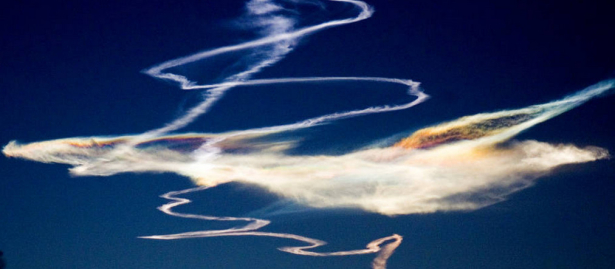 Jet Contrails Rocky Mountain News image