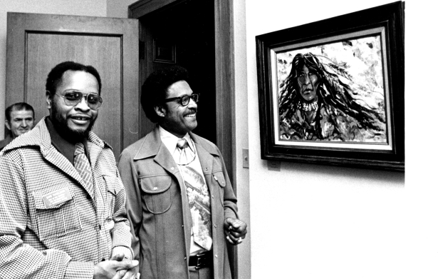 Ragland with "Native American No 19," 1976