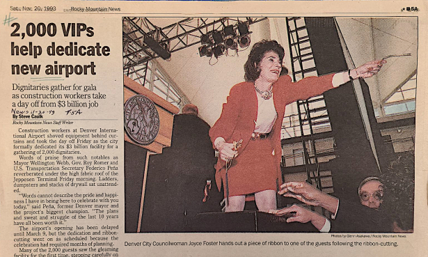 Scan of newspaper article for ribbon cutting