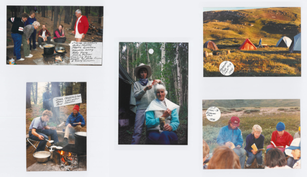 Images from Gaskill's Colorado Trail scrapbooks