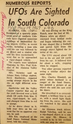 Article image about S. Colorado UFO