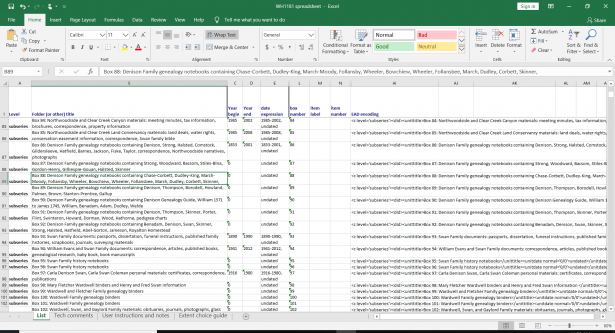 Corralling chaos via spreadsheet