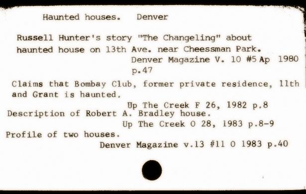 A card from our digitized Western History Subject Index