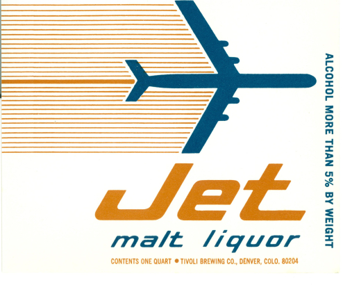 Jet Malt Liquor label,  circa 1967. Ephemera Collection, WH2026