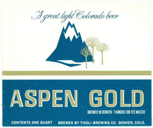 Aspen Gold label, circa 1968. Ephemera Collection, WH2026
