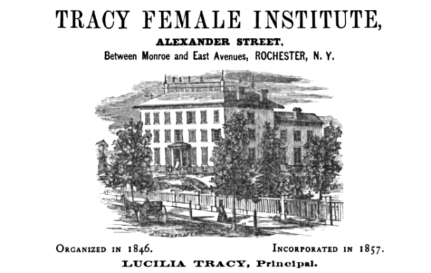 Illustration of the Tracy Female Institute. From The Rochester Directory, Volume 21, 1870
