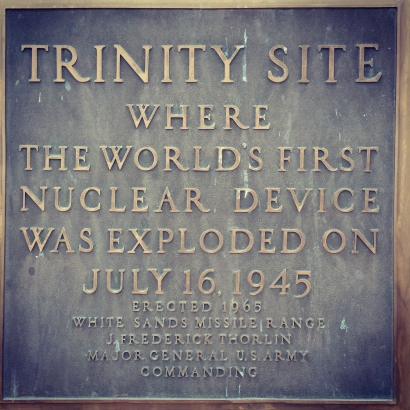 Trinity Site Plaque