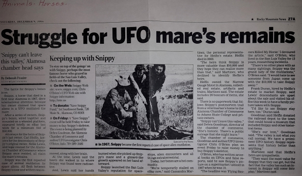 Article about UFOs