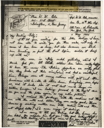 Handwritten Victory Mail