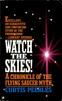 Book jacket of Watch The Skies – Curtis Peebles – Berkeley Books 1994