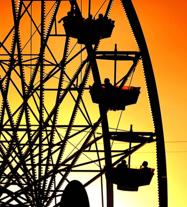 ellen needs to shoot elitch gardens at sunset.  she worked on it last week, and needs to try again from another angle.