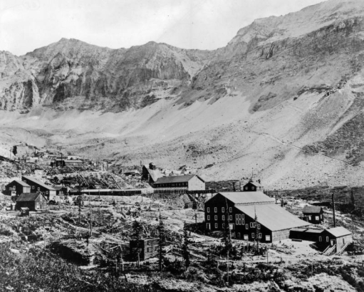 View of the Tomboy Mine and Mill near Telluride (San Miguel County), Colorado.