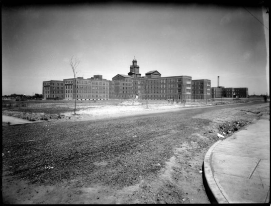 View of Colorado General Hospital (later called University of Colorado Medical Center) at 12th (Twelfth) Avenue and Colorado Boulevard, Denver, Colorado (completed in 1924)