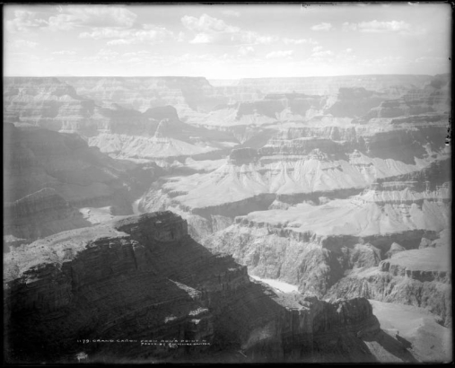 View of Grand Canyon National Park, Arizona and Colorado River from Rowe's Point, also called Hopi Point.