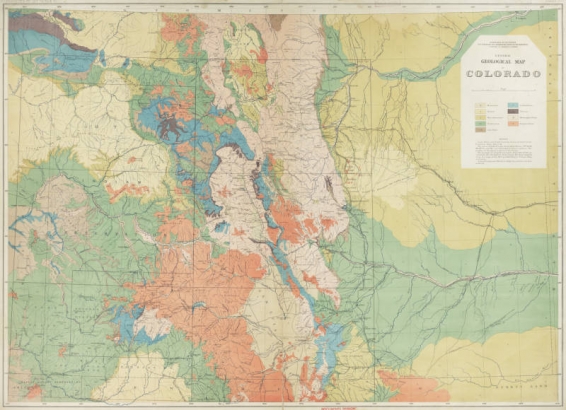 Geological summary map of Colorado