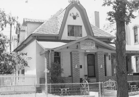 2814 Champa St. Owned by George Apodaca until 1978 and known as "The Indian House" locally