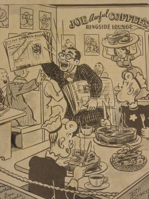 A Hessie and Tessie cartoon from the Joe "Awful" Coffee Collection.