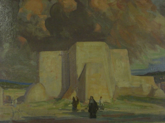 Saint Francis of Assisi Church, Taos, N. M [art original].