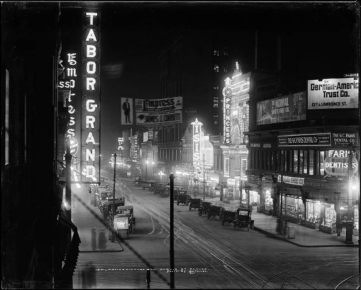 Moving picture row, Curtis St., Denver